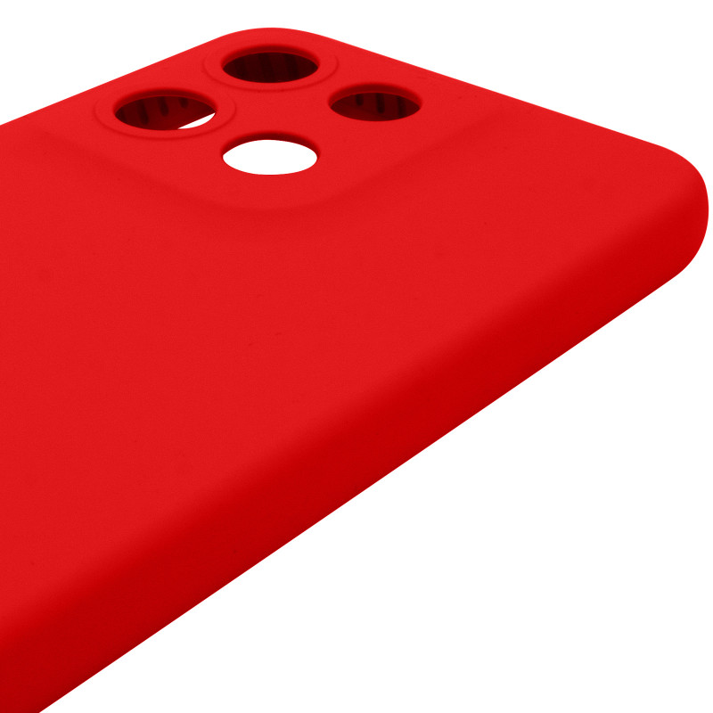 Чохол Silicone Cover Lakshmi Full Camera (AAA) на Motorola Moto G15 4G (Червоний / Red) в магазині vchehle.ua