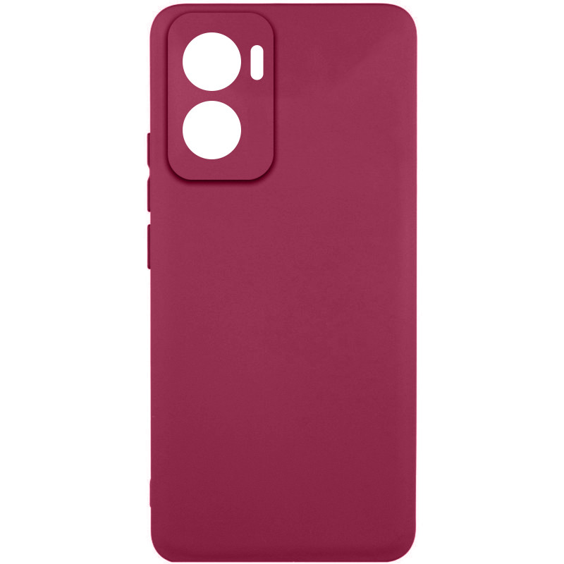 Чехол Silicone Cover Lakshmi Full Camera (AAA) для Motorola Moto G06 (Бордовый / Plum)