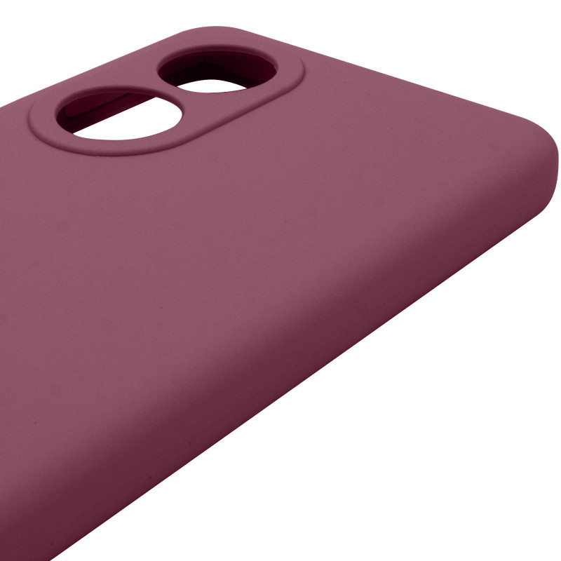 Чехол Silicone Cover Lakshmi Full Camera (AAA) для Oppo A58 4G (Бордовый / Plum) в магазине vchehle.ua