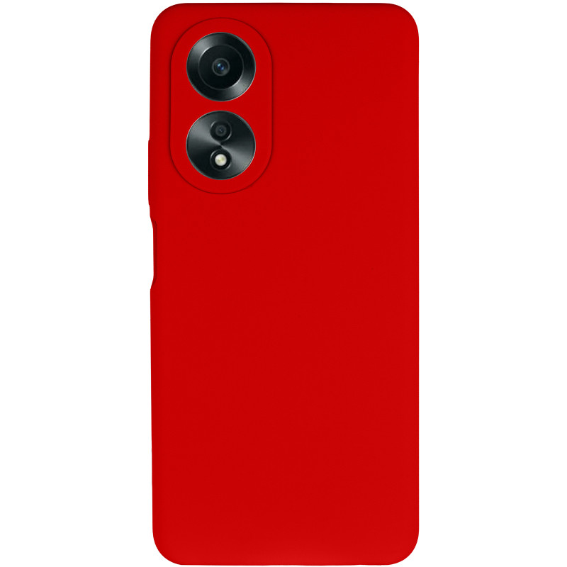 Фото Чехол Silicone Cover Lakshmi Full Camera (AAA) для Oppo A58 4G (Красный / Red) на vchehle.ua