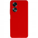Фото Чехол Silicone Cover Lakshmi Full Camera (AAA) для Oppo A58 4G (Красный / Red) на vchehle.ua