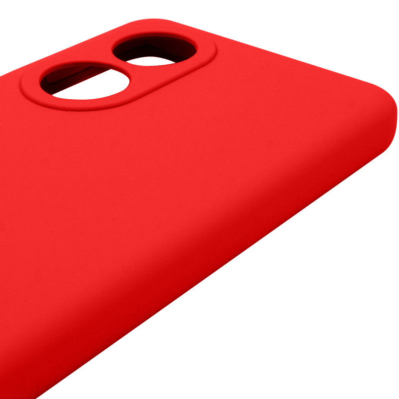 Чехол Silicone Cover Lakshmi Full Camera (AAA) для Oppo A58 4G (Красный / Red) в магазине vchehle.ua
