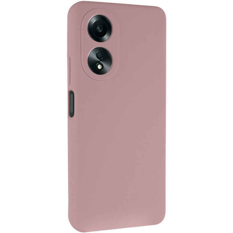 Чехол Silicone Cover Lakshmi Full Camera (AAA) для Oppo A58 4G (Розовый / Pink Sand)