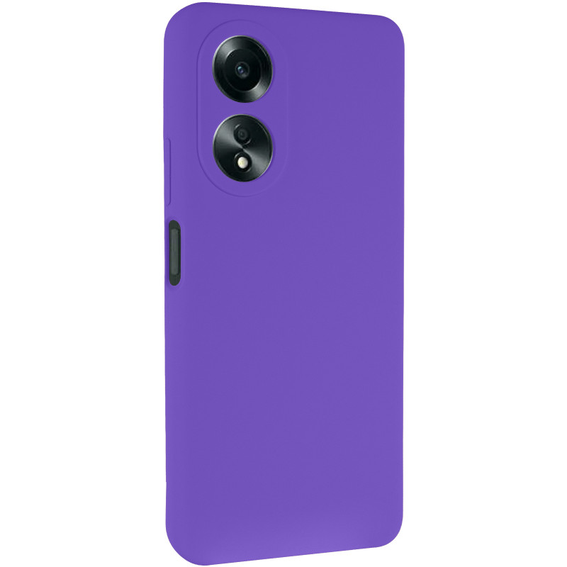 Чехол Silicone Cover Lakshmi Full Camera (AAA) для Oppo A58 4G (Фиолетовый / Amethyst)