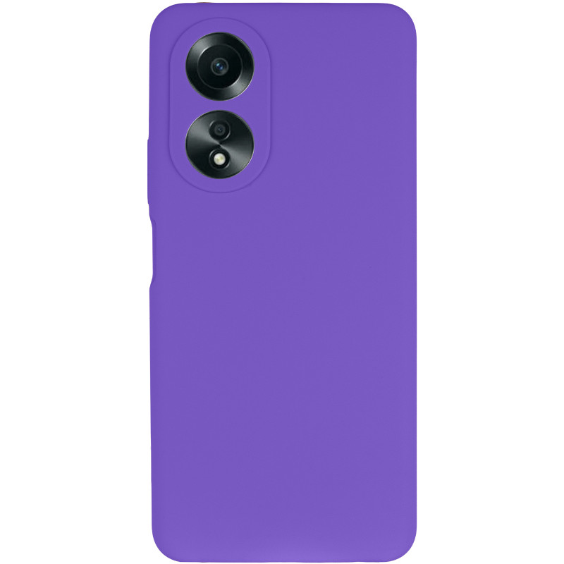 Фото Чехол Silicone Cover Lakshmi Full Camera (AAA) для Oppo A58 4G (Фиолетовый / Amethyst) на vchehle.ua