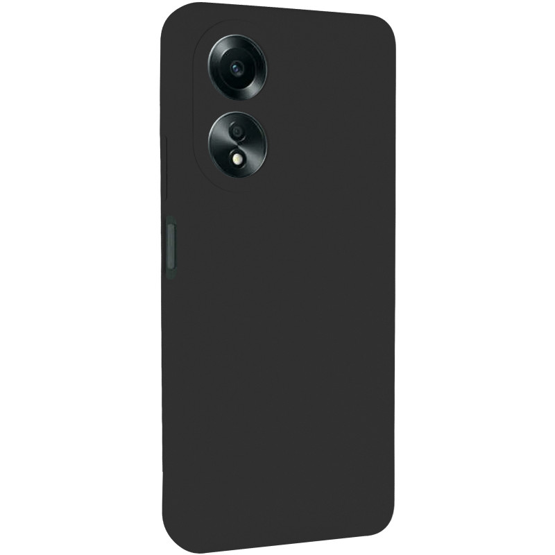 Чехол Silicone Cover Lakshmi Full Camera (AAA) для Oppo A58 4G (Черный / Black)