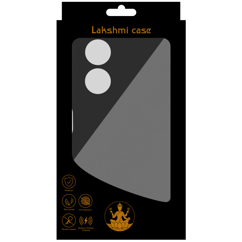 Фото Чехол Silicone Cover Lakshmi Full Camera (AAA) для Oppo A58 4G (Черный / Black) на vchehle.ua
