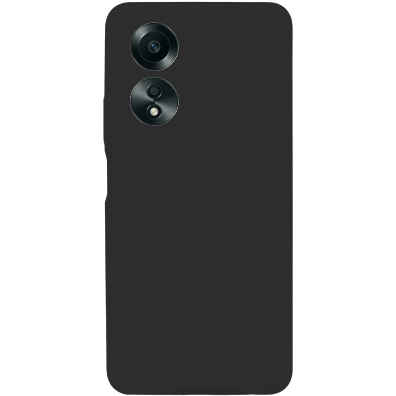 Фото Чехол Silicone Cover Lakshmi Full Camera (AAA) для Oppo A58 4G (Черный / Black) в магазине vchehle.ua