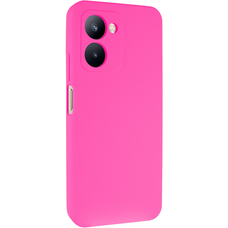 Чохол Silicone Cover Lakshmi Full Camera (AAA) на Realme C33 (Рожевий / Barbie pink)