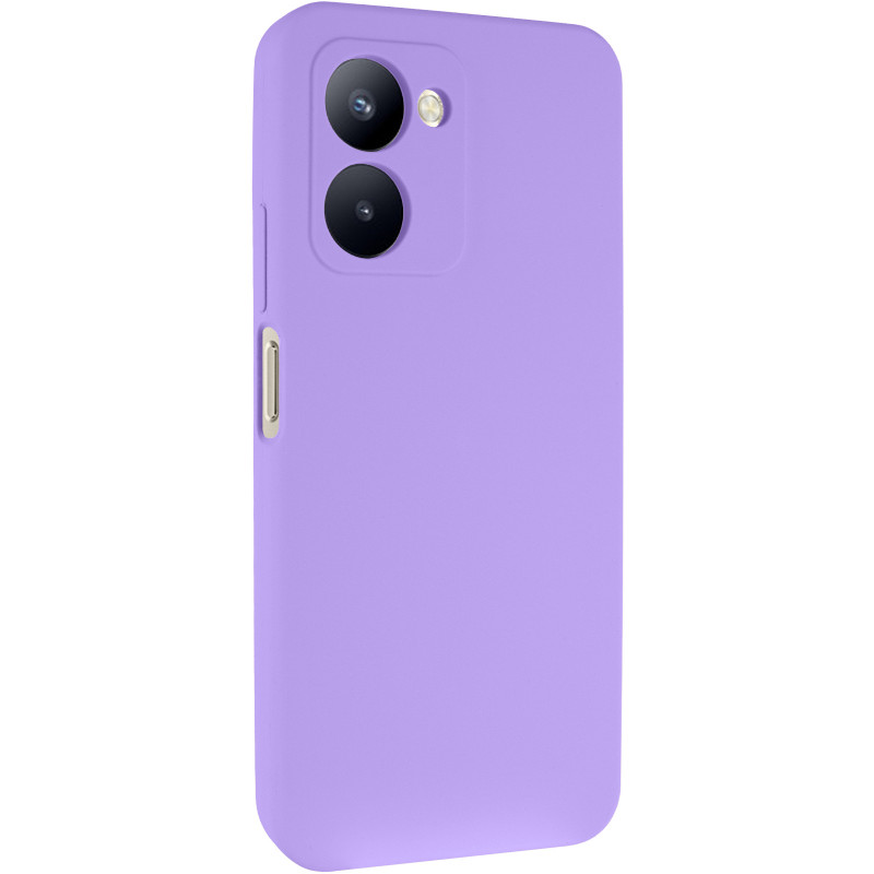 Чохол Silicone Cover Lakshmi Full Camera (AAA) на Realme C33 (Бузковий / Dasheen)