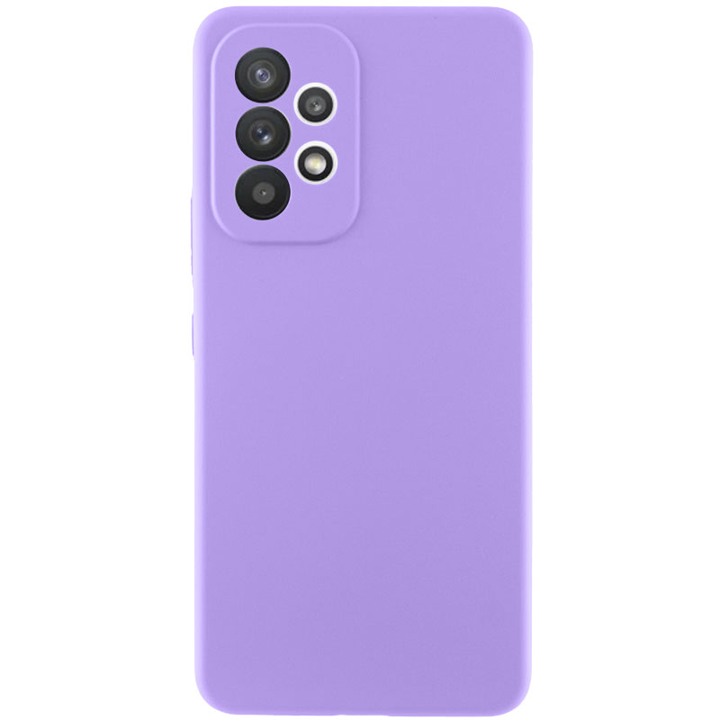 Фото Чехол Silicone Cover Lakshmi Full Camera (AAA) для Samsung Galaxy A33 5G (Сиреневый / Dasheen) на vchehle.ua