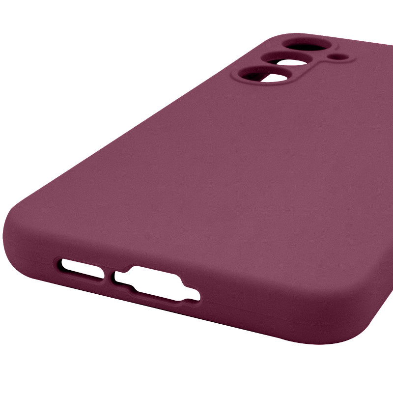 Купить Чехол Silicone Cover Lakshmi Full Camera (AAA) для Samsung Galaxy A54 5G (Бордовый / Plum) на vchehle.ua