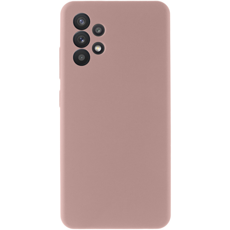 Фото Чохол Silicone Cover Lakshmi Full Camera (AAA) на Samsung Galaxy A32 4G (Рожевий / Pink Sand) на vchehle.ua