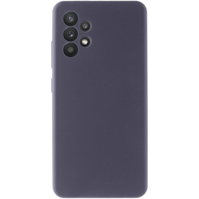 Фото Чохол Silicone Cover Lakshmi Full Camera (AAA) на Samsung Galaxy A32 4G (Сірий / Dark Gray) на vchehle.ua