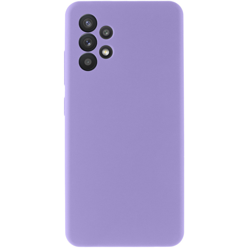 Фото Чохол Silicone Cover Lakshmi Full Camera (AAA) на Samsung Galaxy A32 4G (Бузковий / Dasheen) на vchehle.ua