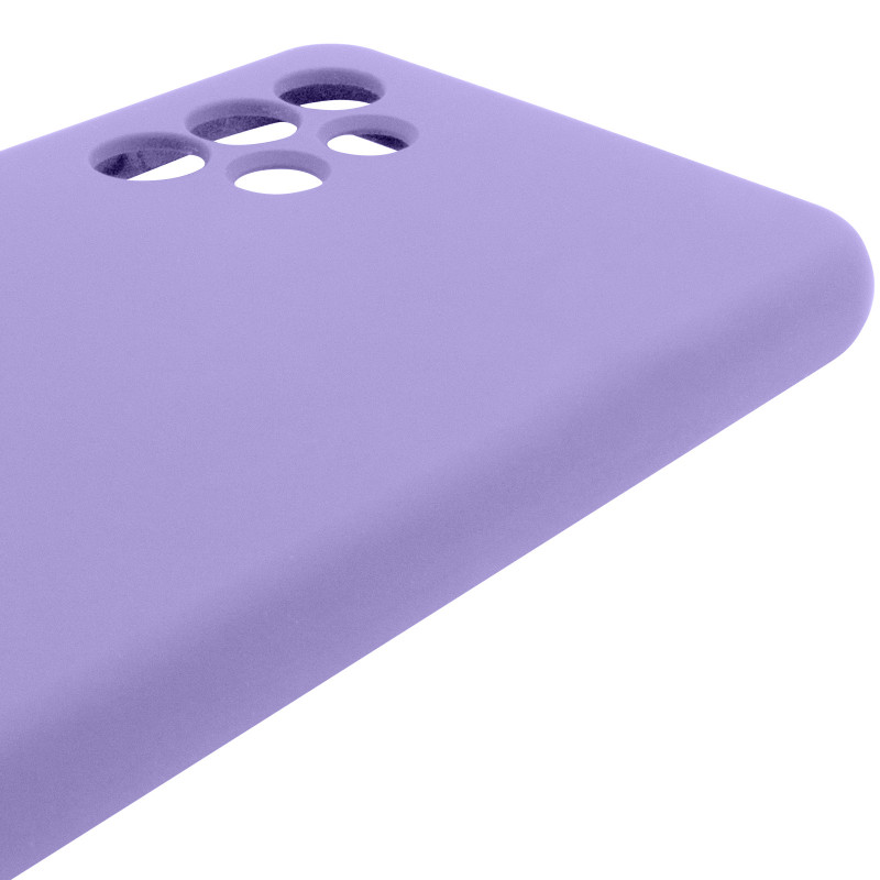 Чохол Silicone Cover Lakshmi Full Camera (AAA) на Samsung Galaxy A32 4G (Бузковий / Dasheen) в магазині vchehle.ua