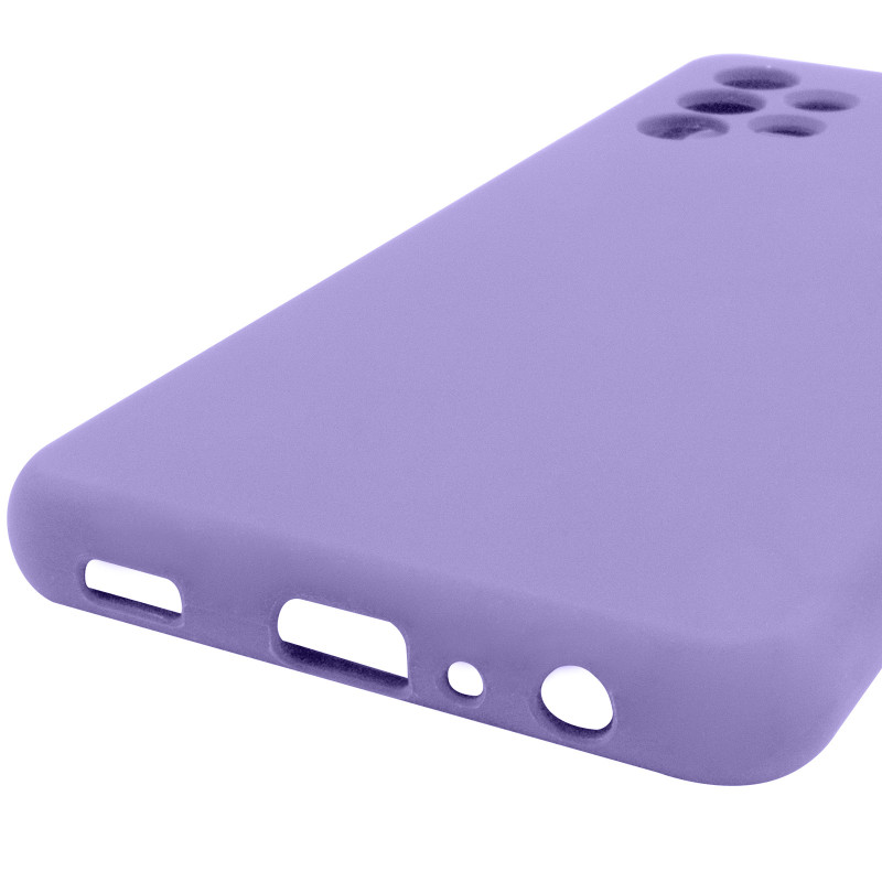 Купити Чохол Silicone Cover Lakshmi Full Camera (AAA) на Samsung Galaxy A32 4G (Бузковий / Dasheen) на vchehle.ua