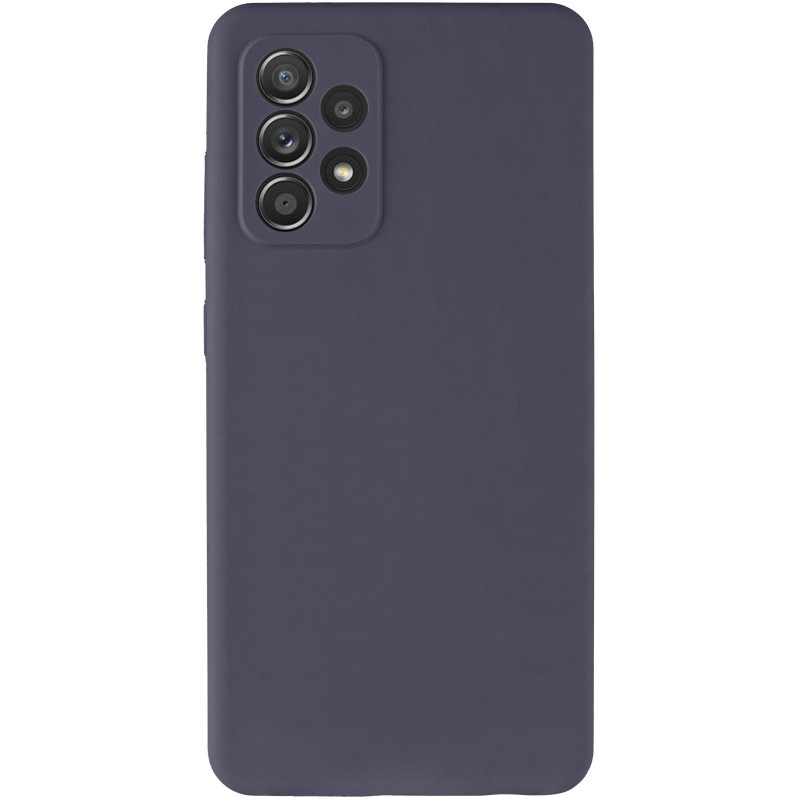 Фото Чохол Silicone Cover Lakshmi Full Camera (AAA) на Samsung Galaxy A52 4G / A52 5G / A52s (Сірий / Dark Gray) на vchehle.ua