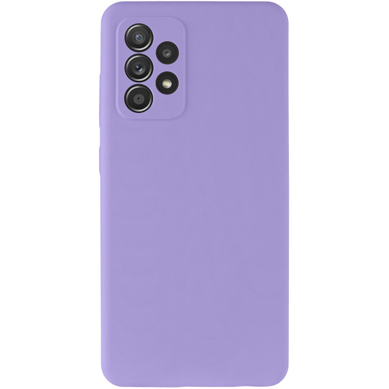 Фото Чохол Silicone Cover Lakshmi Full Camera (AAA) на Samsung Galaxy A52 4G / A52 5G / A52s (Бузковий / Dasheen) на vchehle.ua