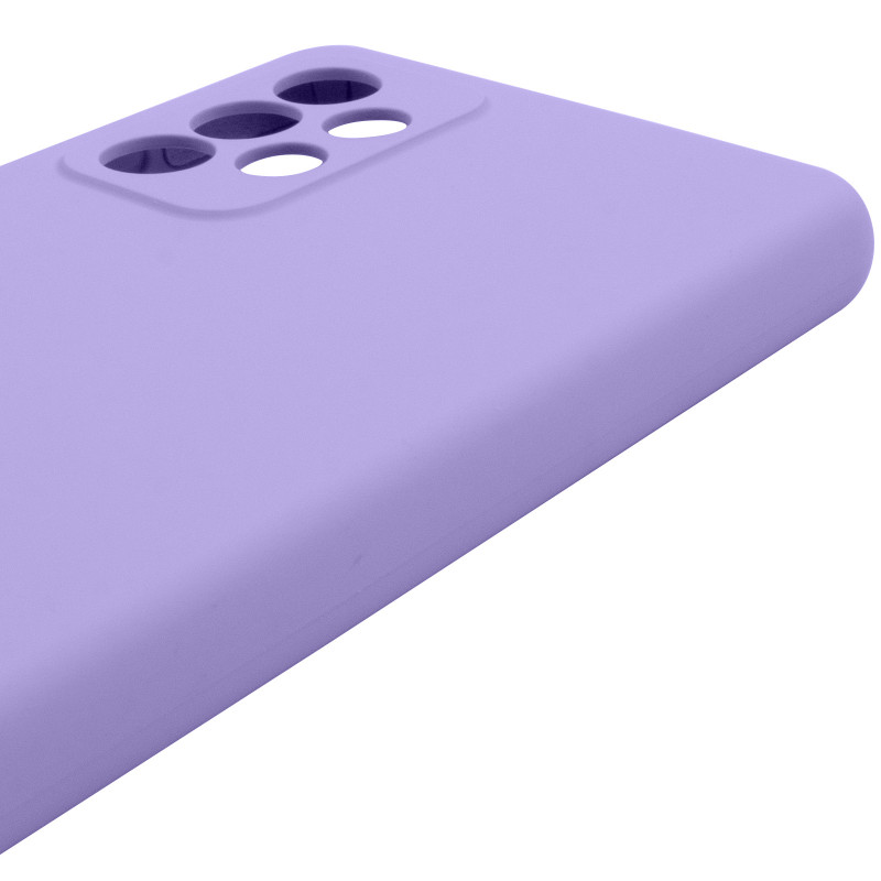 Чохол Silicone Cover Lakshmi Full Camera (AAA) на Samsung Galaxy A52 4G / A52 5G / A52s (Бузковий / Dasheen) в магазині vchehle.ua