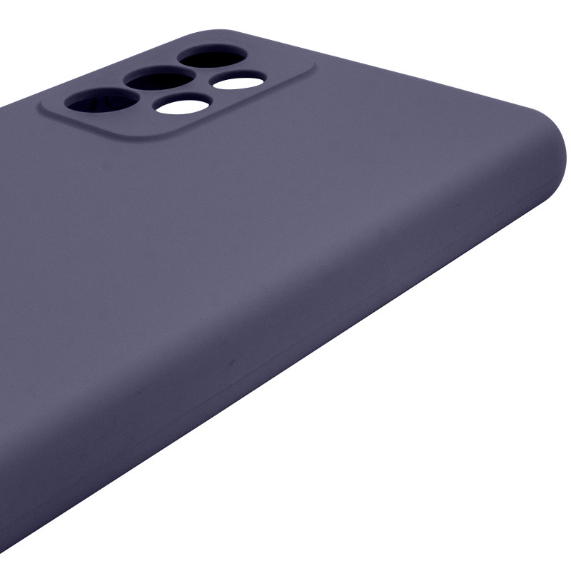Чохол Silicone Cover Lakshmi Full Camera (AAA) на Samsung Galaxy A52 4G / A52 5G / A52s (Темно-синій / Midnight blue) в магазині vchehle.ua