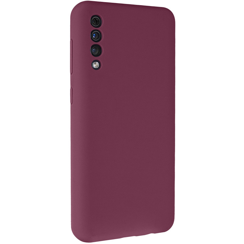 Чохол Silicone Cover Lakshmi Full Camera (AAA) на Samsung Galaxy A50 (A505F) / A50s / A30s (Бордовий / Plum)