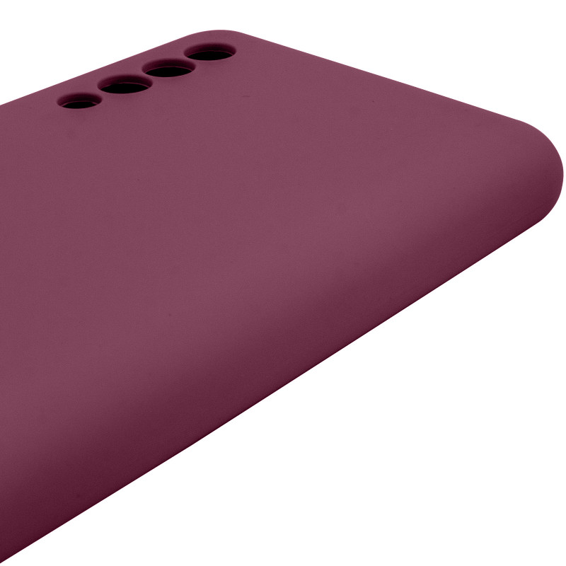 Чохол Silicone Cover Lakshmi Full Camera (AAA) на Samsung Galaxy A50 (A505F) / A50s / A30s (Бордовий / Plum) в магазині vchehle.ua