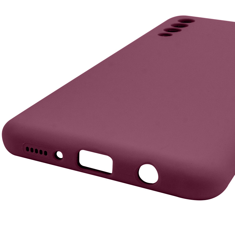 Купити Чохол Silicone Cover Lakshmi Full Camera (AAA) на Samsung Galaxy A50 (A505F) / A50s / A30s (Бордовий / Plum) на vchehle.ua