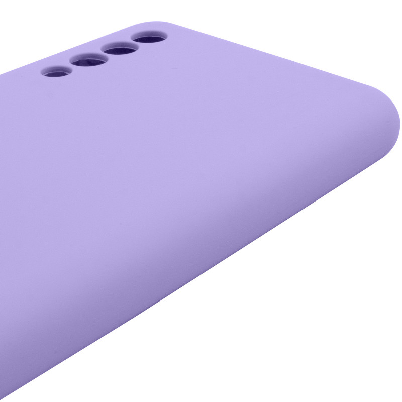 Чохол Silicone Cover Lakshmi Full Camera (AAA) на Samsung Galaxy A50 (A505F) / A50s / A30s (Бузковий / Dasheen) в магазині vchehle.ua
