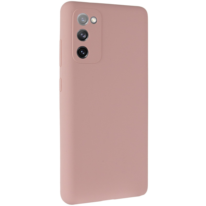 Чохол Silicone Cover Lakshmi Full Camera (AAA) на Samsung Galaxy S20 FE (Рожевий / Pink Sand)