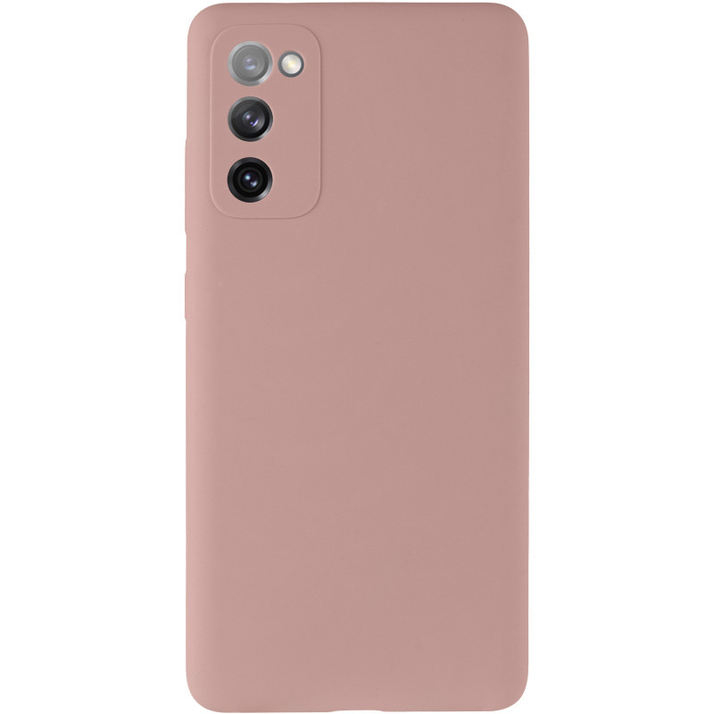 Фото Чохол Silicone Cover Lakshmi Full Camera (AAA) на Samsung Galaxy S20 FE (Рожевий / Pink Sand) на vchehle.ua