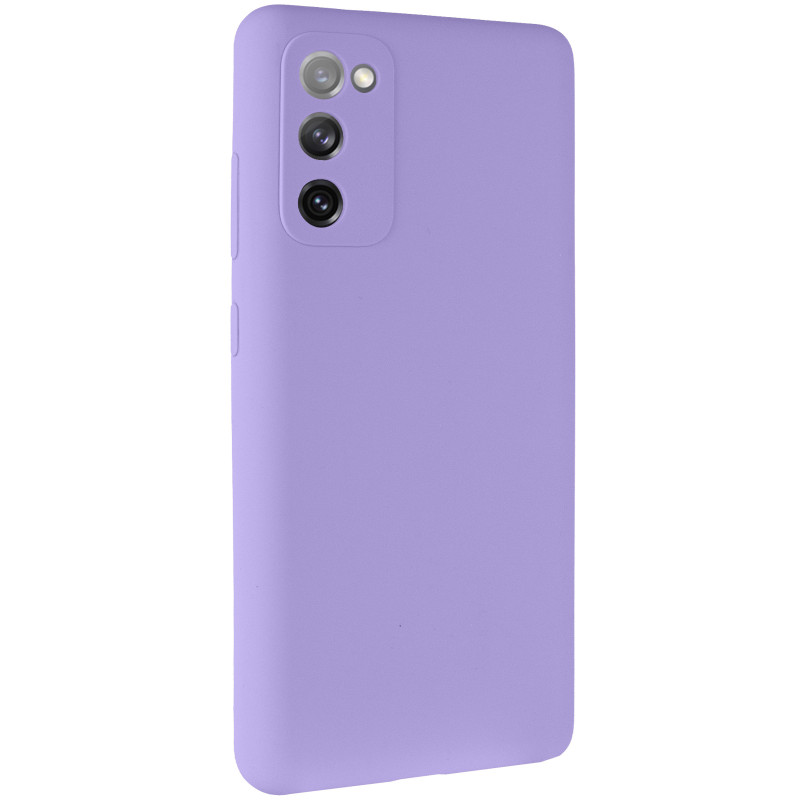 Чохол Silicone Cover Lakshmi Full Camera (AAA) на Samsung Galaxy S20 FE (Бузковий / Dasheen)