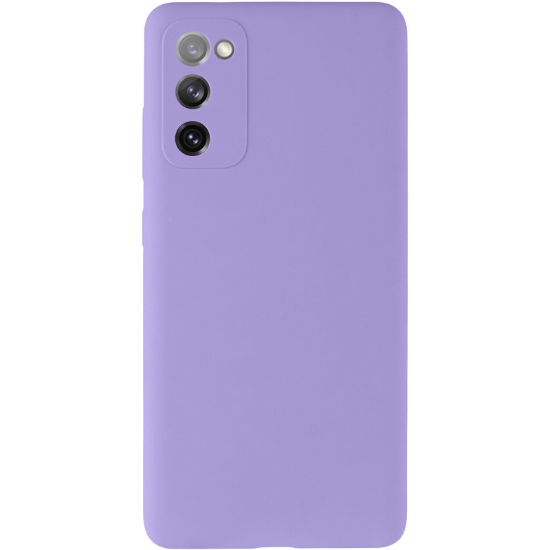 Фото Чохол Silicone Cover Lakshmi Full Camera (AAA) на Samsung Galaxy S20 FE (Бузковий / Dasheen) на vchehle.ua