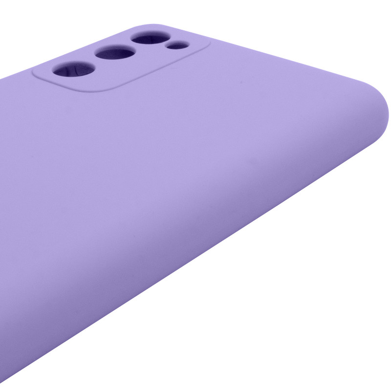 Чохол Silicone Cover Lakshmi Full Camera (AAA) на Samsung Galaxy S20 FE (Бузковий / Dasheen) в магазині vchehle.ua