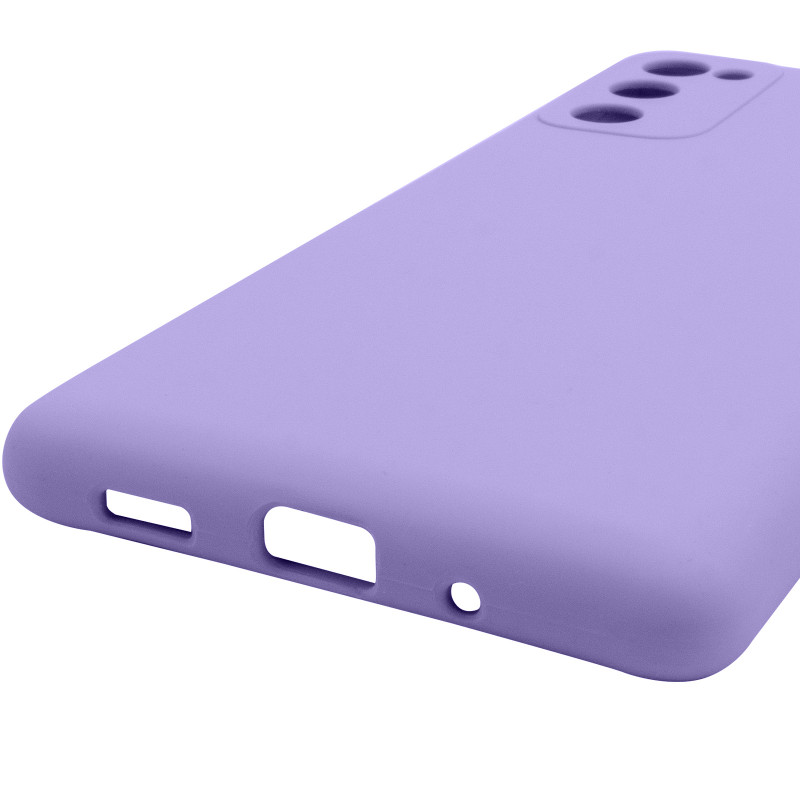 Купити Чохол Silicone Cover Lakshmi Full Camera (AAA) на Samsung Galaxy S20 FE (Бузковий / Dasheen) на vchehle.ua