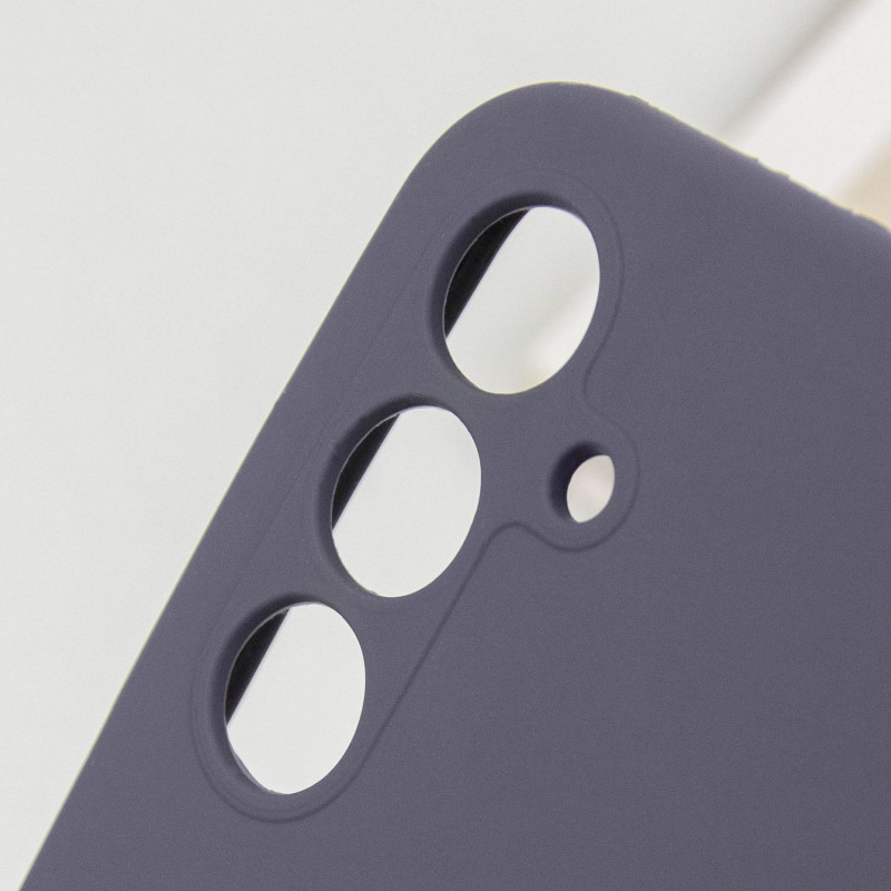 Заказать Чехол Silicone Cover Lakshmi Full Camera (AAA) для Samsung Galaxy A35 (Серый / Dark Gray) на vchehle.ua
