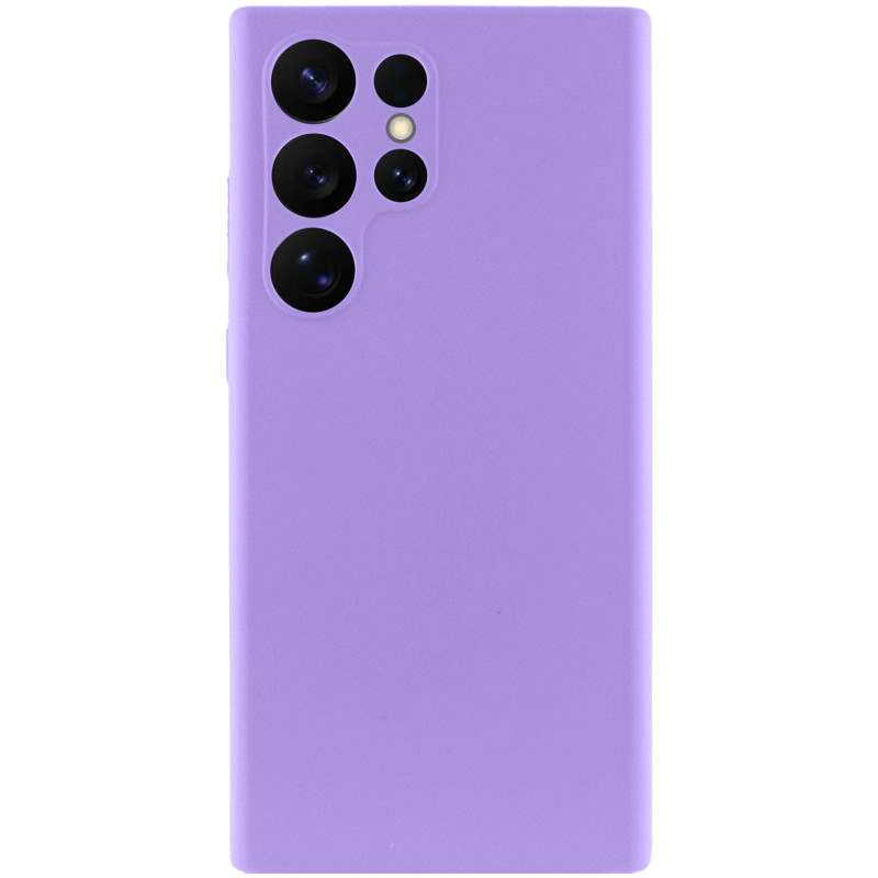 Фото Чехол Silicone Cover Lakshmi Full Camera (AAA) для Samsung Galaxy S25 Ultra (Сиреневый / Dasheen) на vchehle.ua