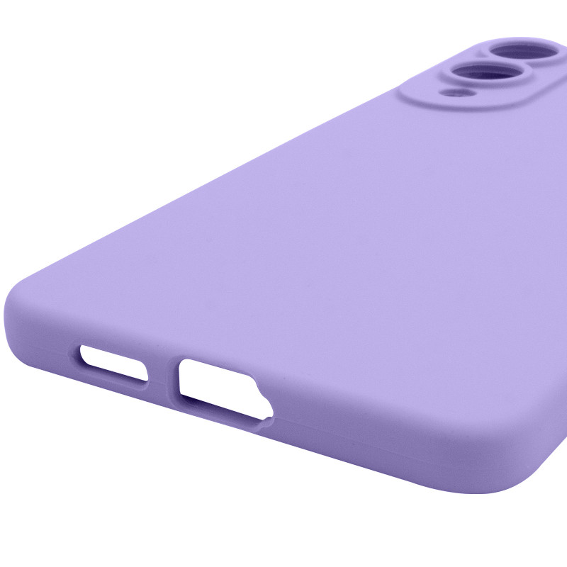 Купить Чехол Silicone Cover Lakshmi Full Camera (AAA) для Samsung Galaxy S25 Edge (Сиреневый / Dasheen) на vchehle.ua