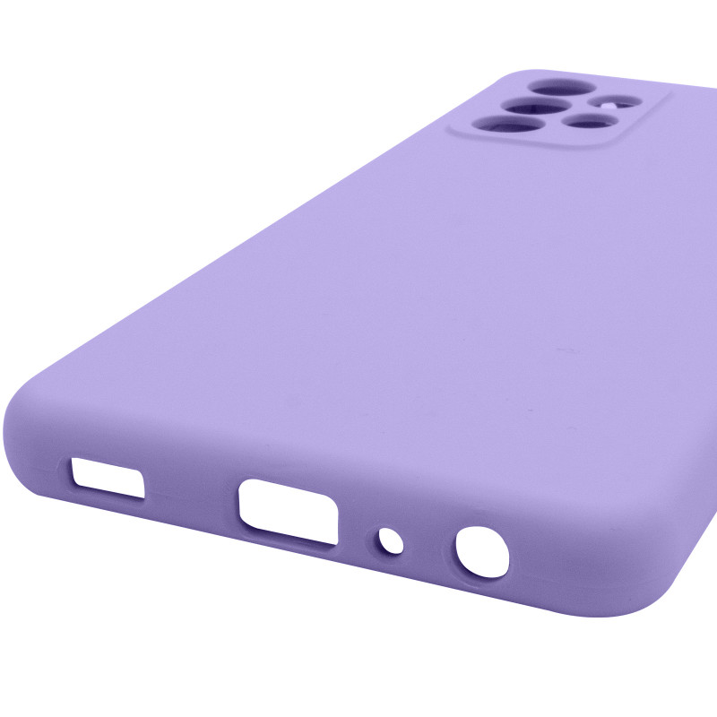 Купить Чехол Silicone Cover Lakshmi Full Camera (AAA) для Samsung Galaxy A32 5G (Сиреневый / Dasheen) на vchehle.ua
