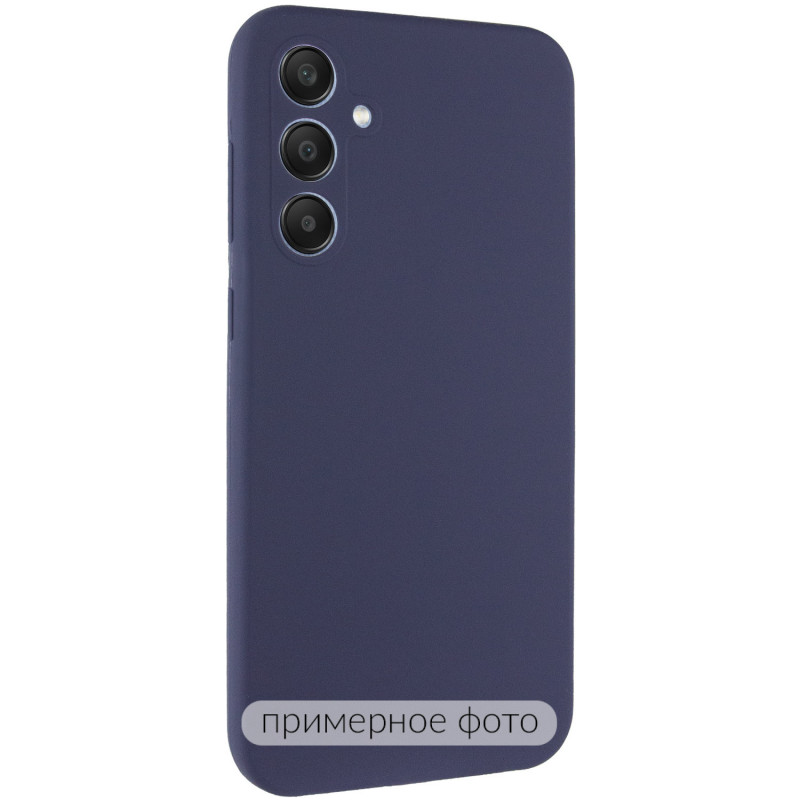 Чехол Silicone Cover Lakshmi Full Camera (AAA) для Samsung Galaxy A10s (Темно-синий / Midnight blue)