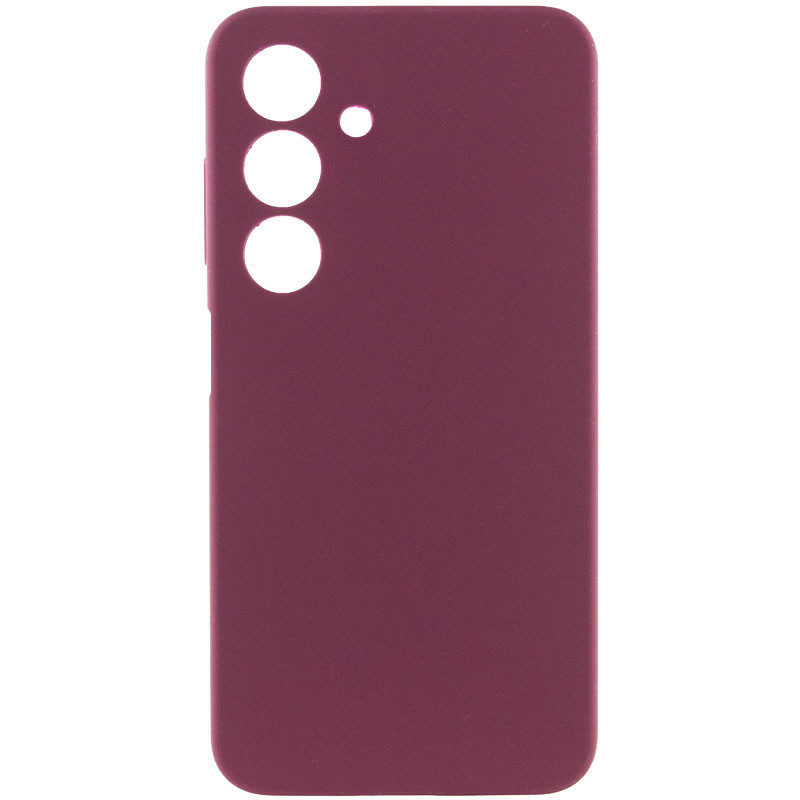 Чехол Silicone Cover Lakshmi Full Camera (AAA) для Samsung Galaxy A27 (Бордовый / Plum)