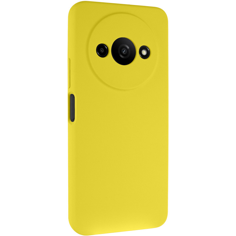 Чохол Silicone Cover Lakshmi Full Camera (AAA) на Xiaomi Redmi A3 (Жовтий / Yellow)