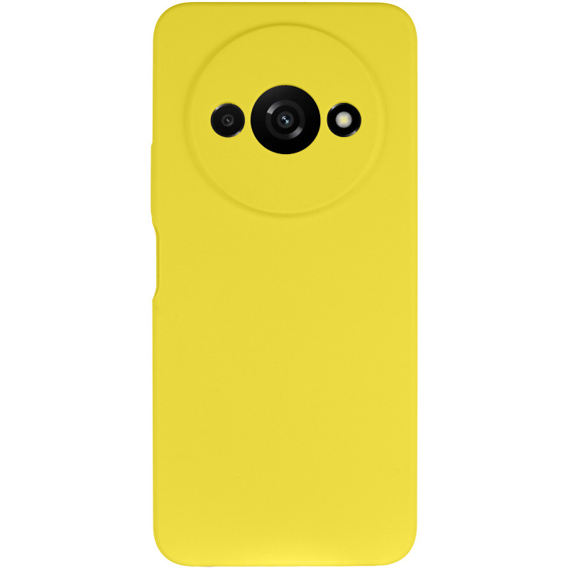 Фото Чохол Silicone Cover Lakshmi Full Camera (AAA) на Xiaomi Redmi A3 (Жовтий / Yellow) на vchehle.ua