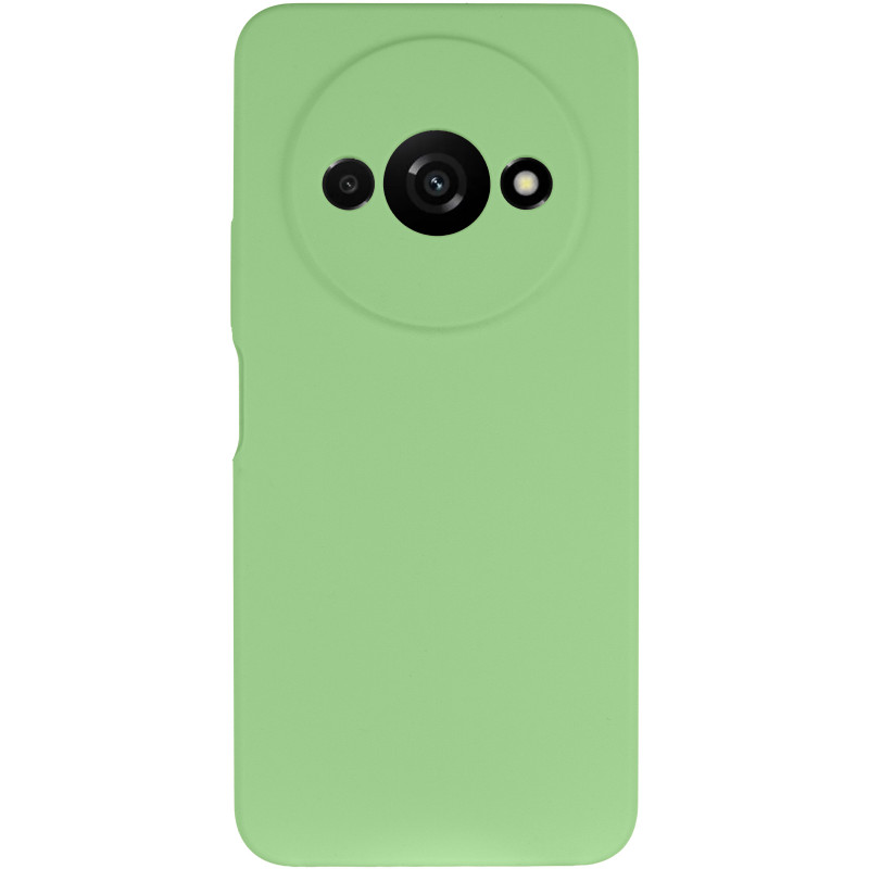 Фото Чохол Silicone Cover Lakshmi Full Camera (AAA) на Xiaomi Redmi A3 (М'ятний / Mint) на vchehle.ua