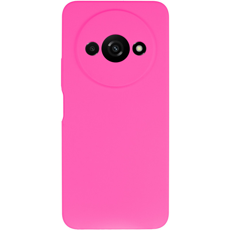 Фото Чохол Silicone Cover Lakshmi Full Camera (AAA) на Xiaomi Redmi A3 (Рожевий / Barbie pink) на vchehle.ua