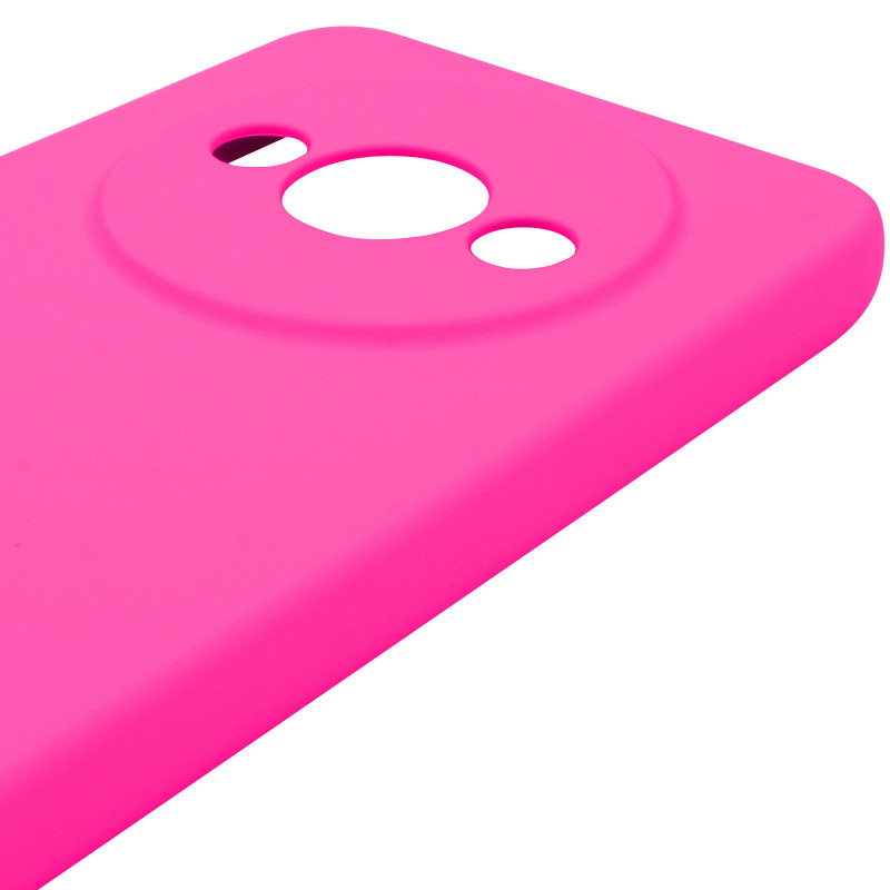 Чохол Silicone Cover Lakshmi Full Camera (AAA) на Xiaomi Redmi A3 (Рожевий / Barbie pink) в магазині vchehle.ua