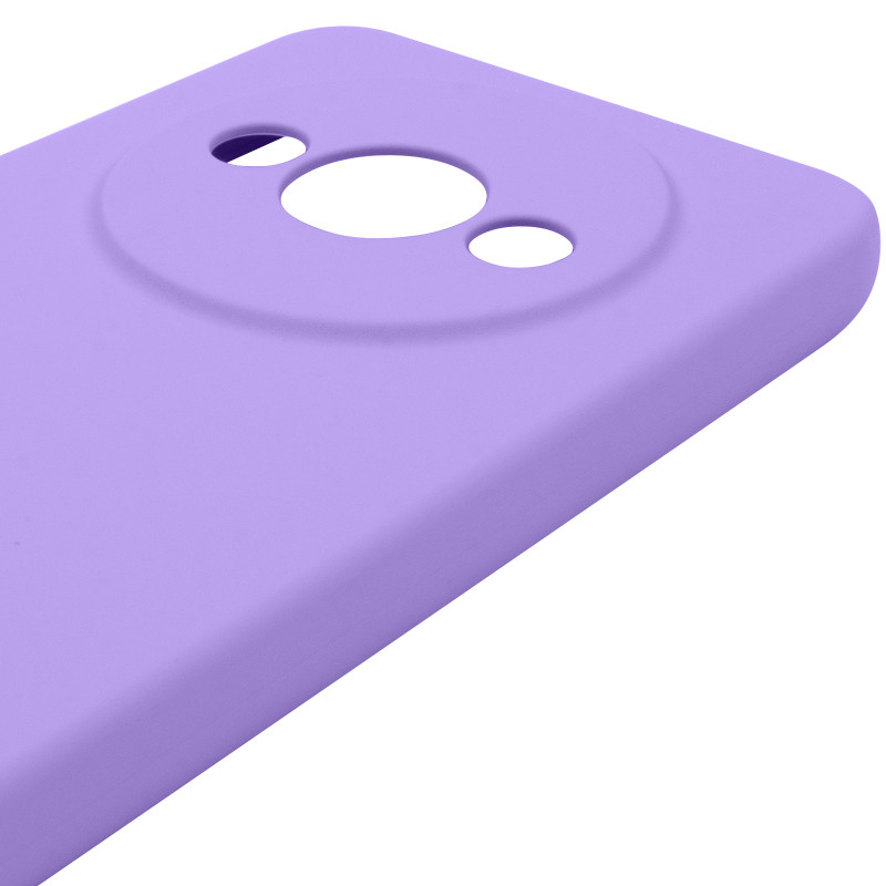 Чохол Silicone Cover Lakshmi Full Camera (AAA) на Xiaomi Redmi A3 (Бузковий / Dasheen) в магазині vchehle.ua
