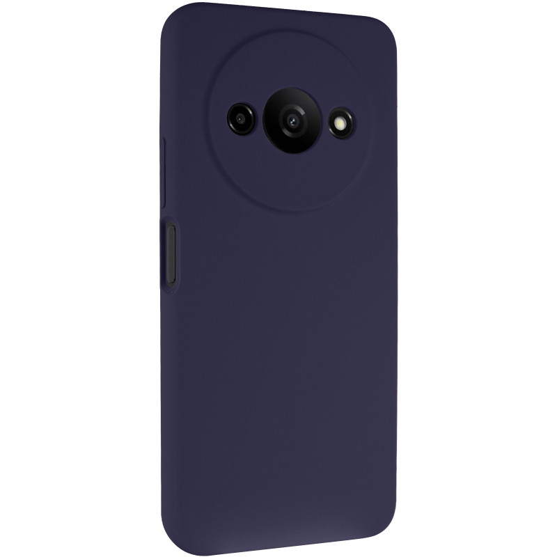 Чохол Silicone Cover Lakshmi Full Camera (AAA) на Xiaomi Redmi A3 (Темно-синій / Midnight blue)