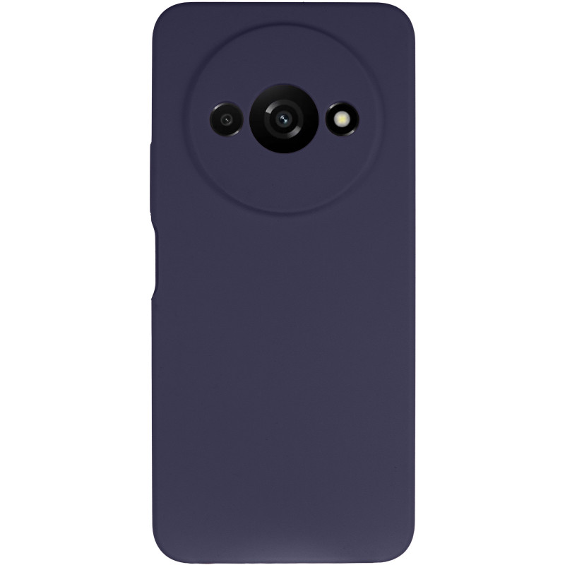 Фото Чохол Silicone Cover Lakshmi Full Camera (AAA) на Xiaomi Redmi A3 (Темно-синій / Midnight blue) на vchehle.ua