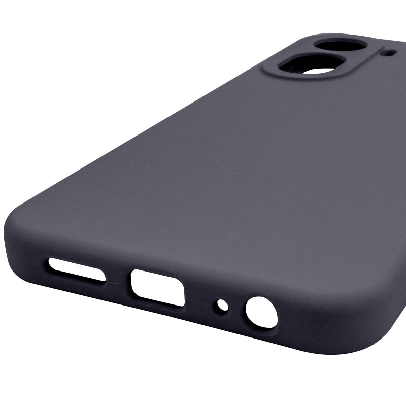 Купити Чохол Silicone Cover Lakshmi Full Camera (AAA) на Xiaomi Redmi A7 Pro 4G / Poco C81 (Сірий / Dark Gray) на vchehle.ua